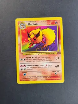 Flareon 19/64 Pokemon TCG Jungle Unlimited Regular Rare LP - Image 2