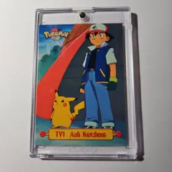 Ask Ketchum Topps Pokemon TV Animation Edition Series 1 TV1 W/Magnetic Case Good - Image 3