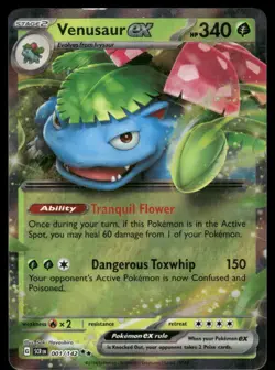 Venusaur ex 001/142 Double Rare Holo NM Pokemon SV07: Stellar Crown - Image 1