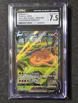 Charizard V SWSH260 BSP - Pokemon (2022) UPC CGC Near Mint 7.5!💎 - Image 1