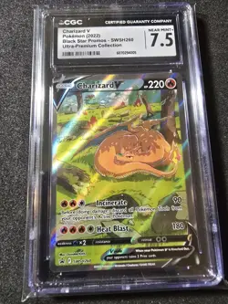 Charizard V SWSH260 BSP - Pokemon (2022) UPC CGC Near Mint 7.5!💎 - Image 2