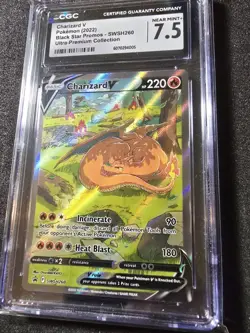 Charizard V SWSH260 BSP - Pokemon (2022) UPC CGC Near Mint 7.5!💎 - Image 3