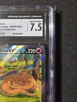 Charizard V SWSH260 BSP - Pokemon (2022) UPC CGC Near Mint 7.5!💎 - Image 5