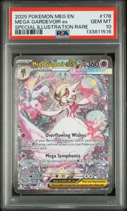2025 POKEMON MEG EN-MEGA EVOLUTION #178 MEGA GARDEVOIR EX PSA 10 - Image 1
