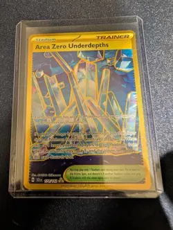 Pokemon TCG Stellar Crown #174/142 Area Zero Underdepths NM - Image 1