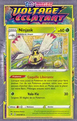 Ninjask - EB04:Voltage Eclatant- 014/185 - Carte Pokemon Neuve Francaise - Image 1