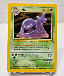Muk 13/62 Holo Rare Unlimited Fossil Pokemon 233 - Image 1