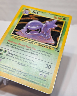 Muk 13/62 Holo Rare Unlimited Fossil Pokemon 233 - Image 2