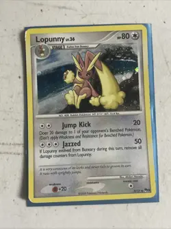 Pokemon - Lopunny - POP Series 9 Promo 9/17 - Cosmos Holo - MP - Image 1
