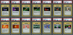 Pokemon 1st Edition Base 14 Trainer Lot PSA 8 & 9 Mint - See Description & Pics - Image 1