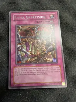 Yu-Gi-Oh! Royal Oppression LOD-091 Legacy of Darkness Vintage 2003 1st Ed NM - Image 1