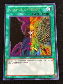 Yugioh Change of Heart LCYW-EN124 Secret (NM) - Image 1