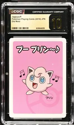 ??? CGC 10 Pristine Jigglypuff Old Maid 2019 Japanese Card - Image 1