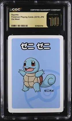 ?? CGC PRISTINE 10 SQUIRTLE OLD MAID PLAYING CARDS 2019 JAPANESE POKEMON CARD - Image 1