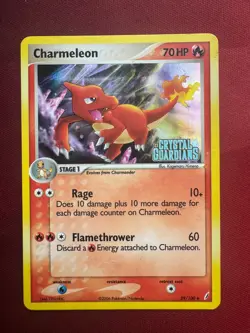 CHARMELEON 29/100 EX Crystal Guardians REVERSE HOLO RH Pokemon TCG card LP - Image 1