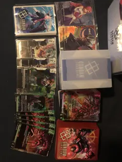 Gundam Card Game Tcg Big Lot Bundle Empty Beta Box Zeon Starter Deck Storage Box - Image 2