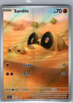 Sandile 216/198 SV01: Scarlet & Violet Base Set - Pokemon Card - NM - Image 1