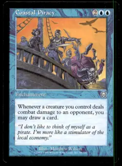 MTG Coastal Piracy LP Light Play Mercadian Masques [5112] - Image 1