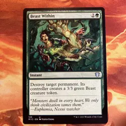 MTG Beast Within Commander: Innistrad: Midnight Hunt Near-Mint Green!!! - Image 1