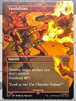 MTG Magic Secret Lair Deadpool VANDALBLAST Crimped Miscut Oddity Non-Foil - Image 1