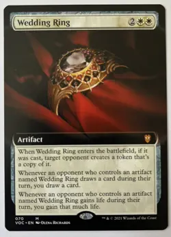 Wedding Ring Extended Art Commander Crimson Vow MTG Pack Fresh Unplayed - Image 1