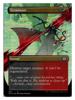 Double Masters 2022 #389 Terminate (Borderless) Foil - Image 1