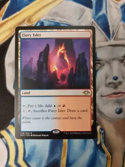 Fiery Islet MTG Modern Horizons Rare Land Near-Mint x2 - Image 2