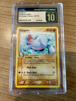 Pokemon TCG Quagsire 44/115 Ex Unseen Forces 2005 CGC PRISTINE 10 - Image 1
