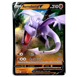 Aerodactyl V Sword & Shield Lost Origin 092/196 Holo Ultra Rare Pokemon TCG NM - Image 1