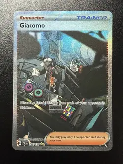 Pokemon TCG - Giacomo - Paldea Evolved 267/193 Illustration Rare Full Art Holo - Image 1
