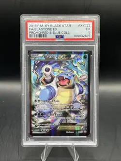 PSA 5 Blastoise EX XY122 - 2016 Pokemon TCG Black Star Promo - - Image 1