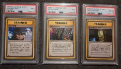BANNED (very RARE!) JPN PKMN Cards PSA: Sabrina's Gaze, Card Flip, Arcade Game - Image 1