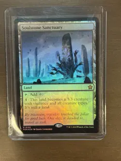 MTG Magic the Gathering Soulstone Sanctuary (133/789) Foundations LP FOIL - Image 1