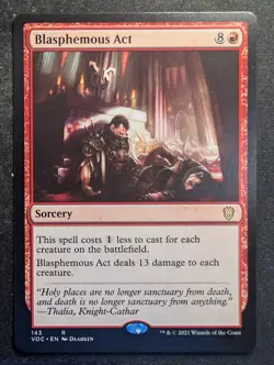 Blasphemous Act - Commander: Crimson Vow (MTG) - Image 1