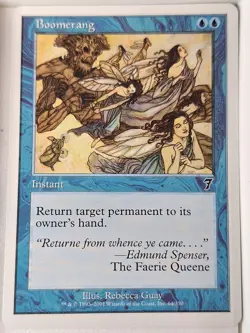 Boomerang - 7th Edition Core Set - Magic the Gathering MTG Nice! - Image 1