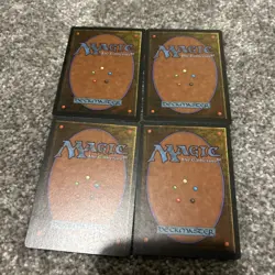 1995 Magic The Gathering Ice Age Snow-Covered Plains x4 cards in a bundle - Image 2
