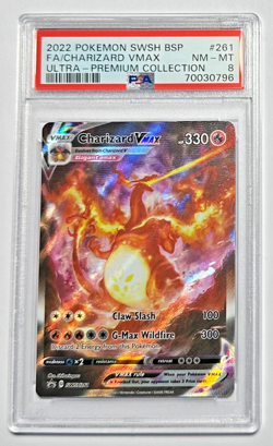 Pokemon Charizard VMax SWSH261 Black Star Promo Ultra Premium Collection PSA 8 - Image 1
