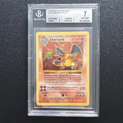 Charizard Shadowless Bgs 7 Near Mint 4/102 Pokemon Set Base Eng - Image 1