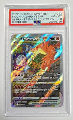 Pokemon Charizard VStar SWSH262 Black Star Promo Ultra Premium Collection PSA 8 - Image 1