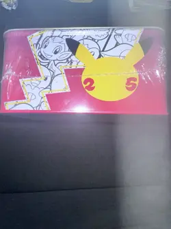 Pokemon 25th Anniversary Celebrations Sealed Collector’s Chest Lunch Box Tin - Image 4
