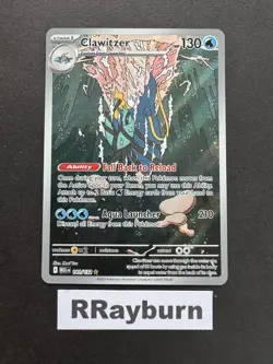 Pokemon Clawitzer 141/132 Me01: Mega Evolution Illustration Rare Holo - Image 1
