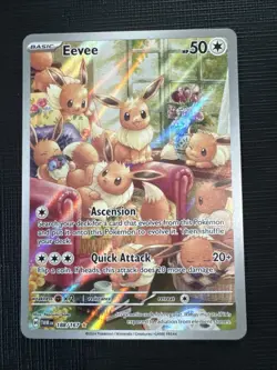 Pokemon TCG Eevee 188/167 Twilight Masquerade Illustration Rare NM - Image 1