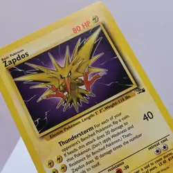Pokemon TCG - Zapdos 30/62 Fossil Rare WOTC 1999 - EXC/NM - Image 1