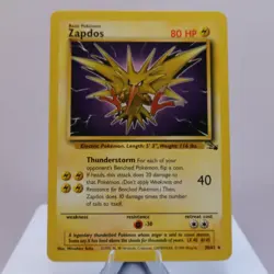 Pokemon TCG - Zapdos 30/62 Fossil Rare WOTC 1999 - EXC/NM - Image 2