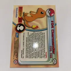 1999 Topps Pokemon TV Animation Series 1 - Charmander #04 Blue Logo Non Holo - Image 3