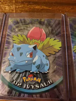 Pokemon Black Topps Logo Chrome Bulbasaur Ivysaur Venusaur Holo Foil - Image 4