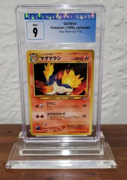 Quilava No.156 Neo Genesis Pocket Monsters Japanese Pokemon Card CGC MINT 9 - Image 1