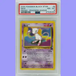 Pokemon Mew Holo Black Star Promo #9 & Mew #8 PSA 8 NM/Mint - Image 5