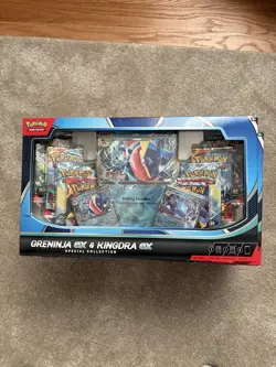 LOT OF 5 Pokemon TCG Greninja & Kingdra ex Special Collection Box (FORTY PACKS) - Image 1