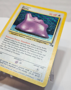 Ditto 3/62 Holo Rare Unlimited Fossil Pokemon 228 - Image 2